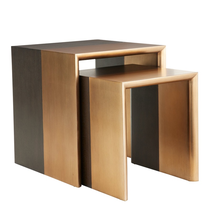Arteriors 5124 Kierstens Side Tables, Set of 2 Sable