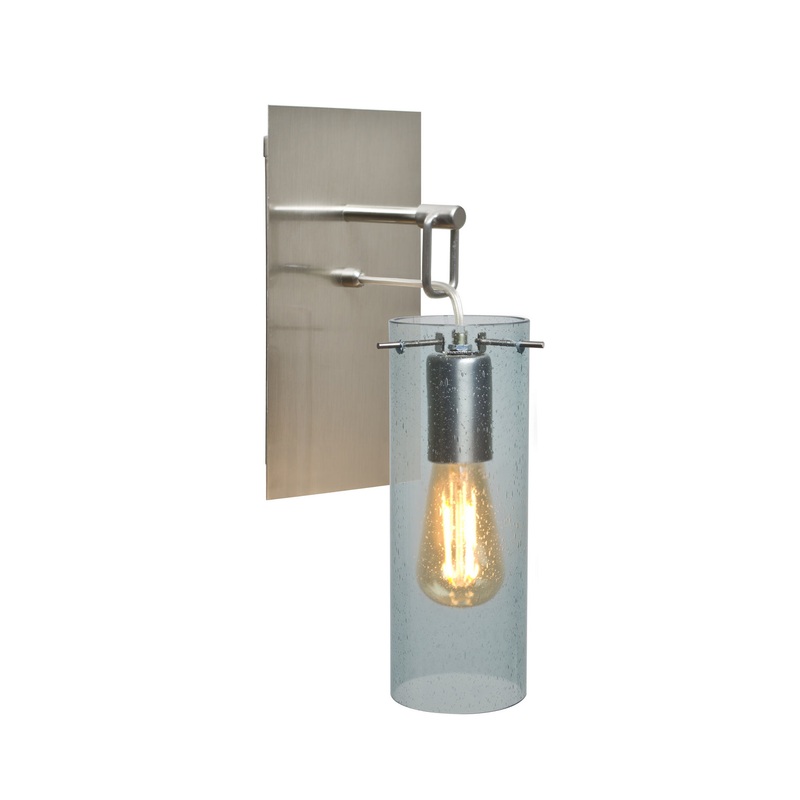 Besa 1WP-JUNI10BL-EDIL-SN Juni One Light Wall Sconce Satin Nickel