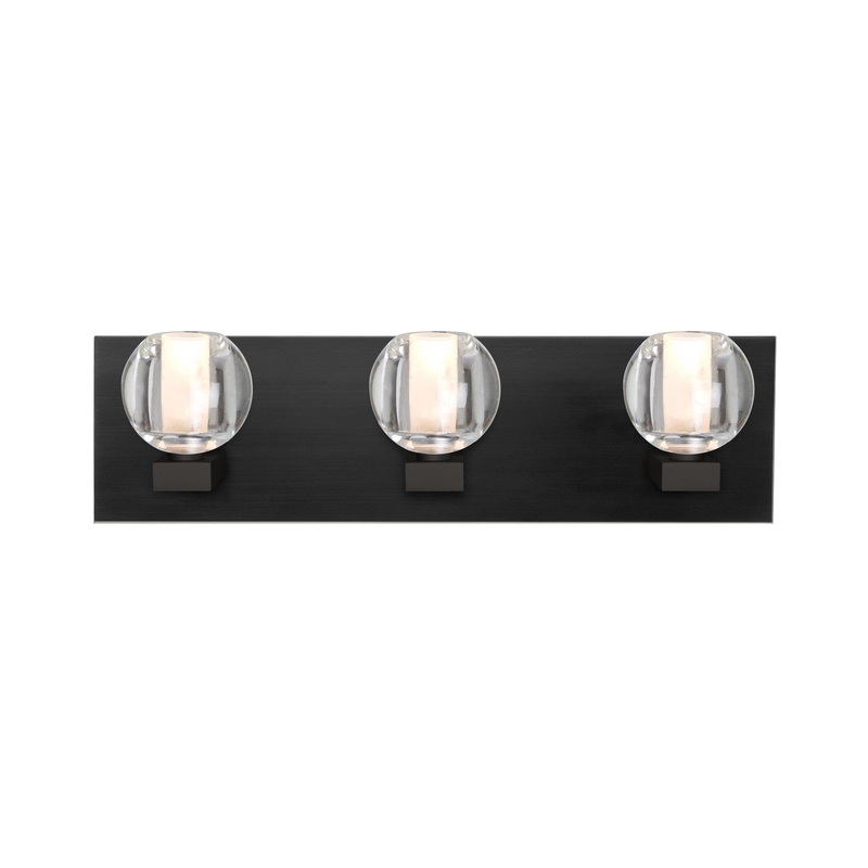 Besa 3WF-BOCACL-LED-BK Besa Boca 3 Vanity LED Wall Sconce Black