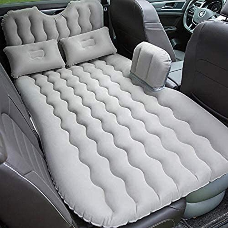 HongLianRiven Lettino da Viaggio Auto Gonfiabile Letto Car Air Cushion Letto Letto Gonfiabile Sedile Posteriore dell’automobile di Sleeping Cuscino Gonfiabile di Viaggio Bed 5-12 (Color : Grey)