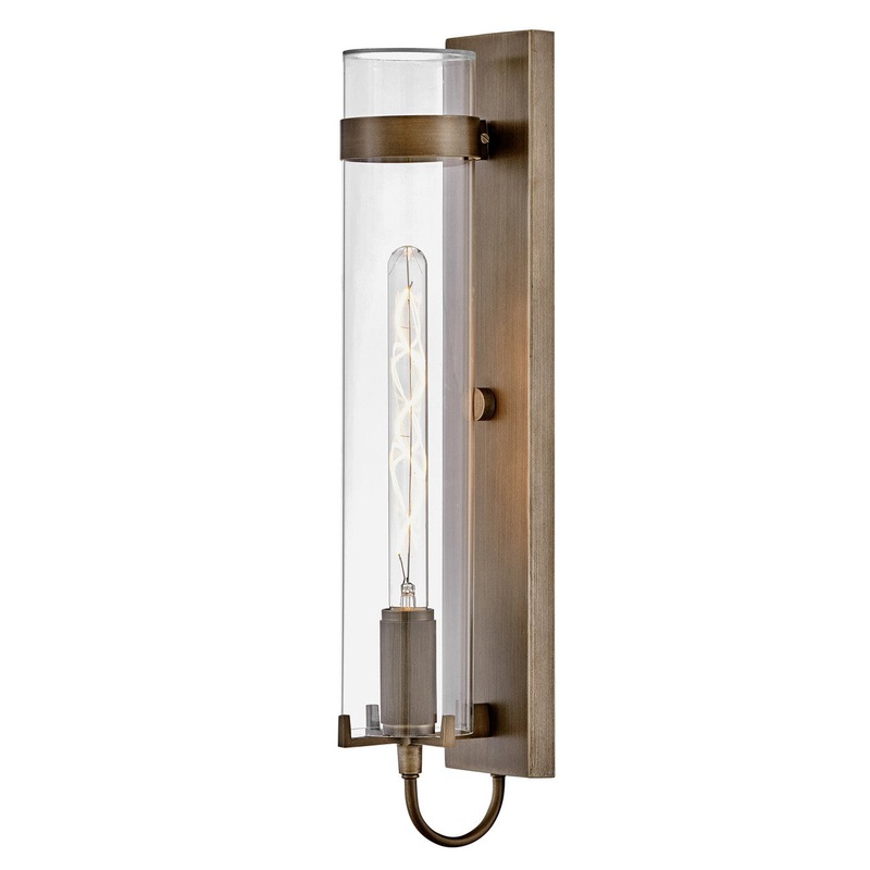 LED Wall Mount Lantern from the Ryden Collection in Burnished Bronze Finish by Hinkley