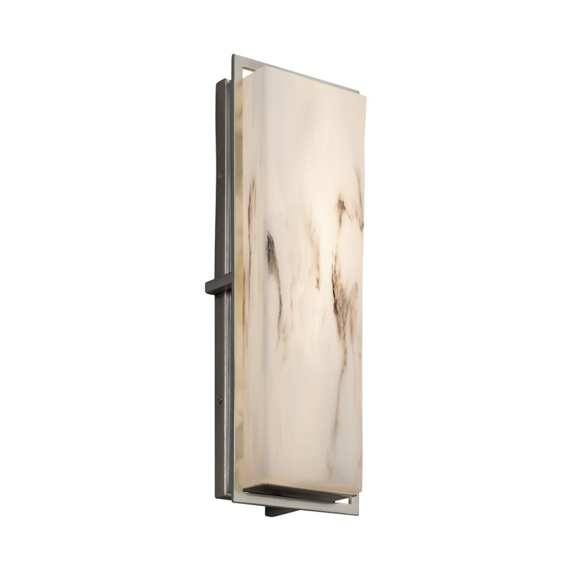 LED Wall Sconce from the LumenAria Collection in Brushed Nickel Finish by Justice Designs