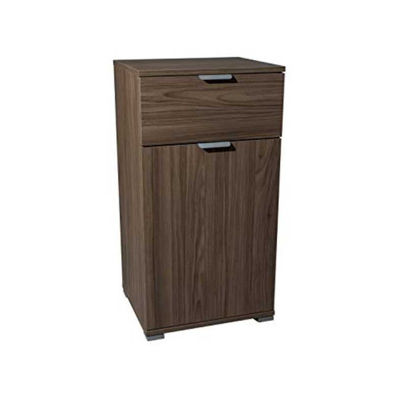 MeMi Me311NOC Comodino, Legno, Noce, 38x12x85 cm