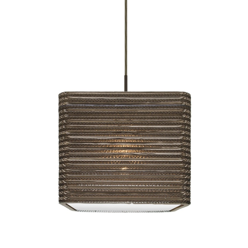 One Light Pendant from the Kirk 12 Collection in Bronze Finish by Besa