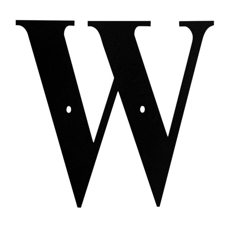 Village Wrought Iron LET-W-S Letter W Small