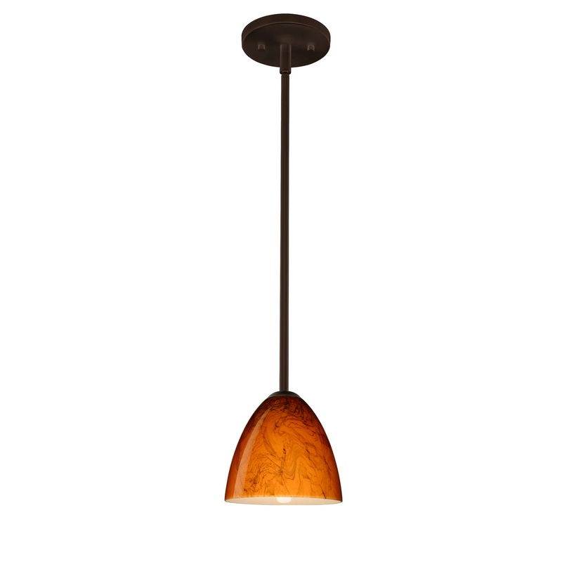 Besa 1TT-4470HB-LED-BR Vila One Light Pendant Bronze