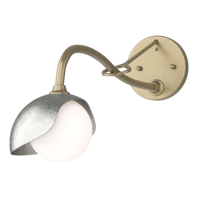 Brooklyn 1-Light Single Shade Long-Arm Sconce Soft Gold Sterling