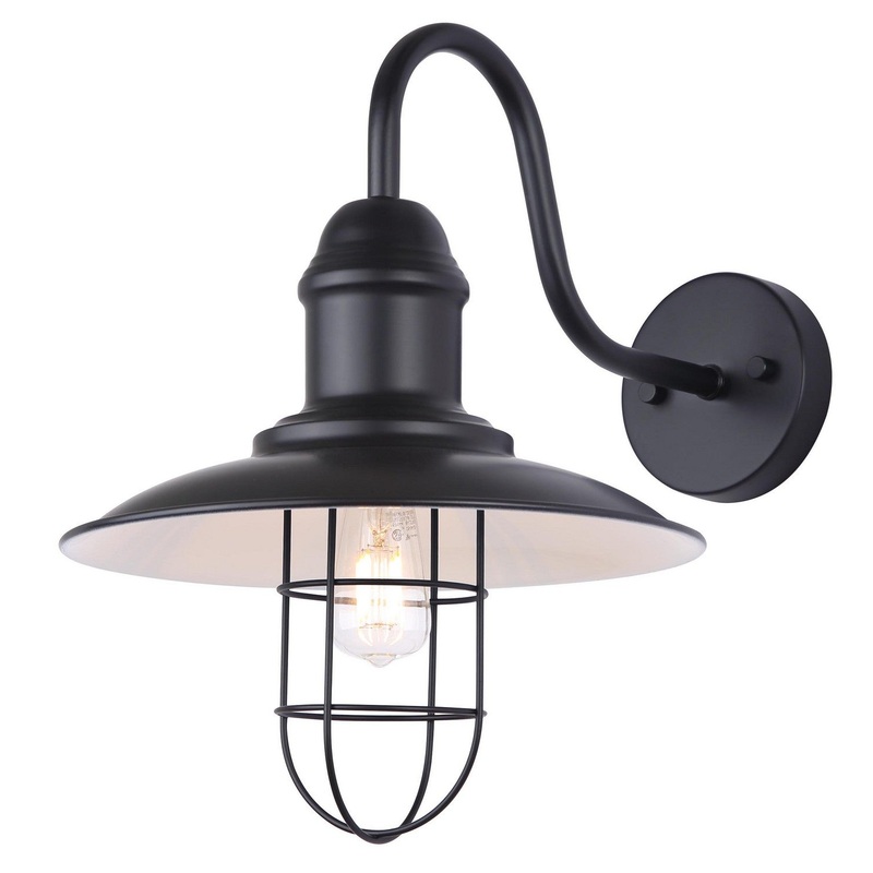 Canarm IOL569BK Felix One Light Outdoor Lantern Matte Black