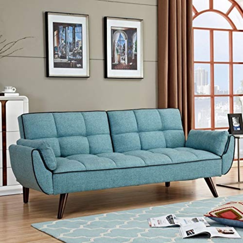 Stilprojectstore Divano Letto Clic Clac in Tessuto Imbottito e Legno – Erika