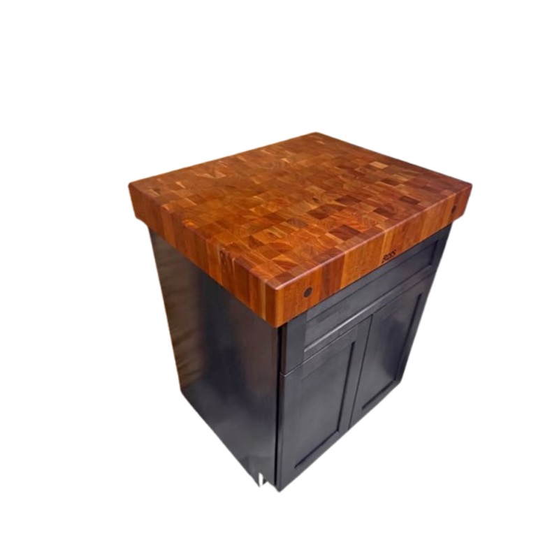 30 John Boos Cherry 4 Butcher Block with Solid Fabuwood 27 Base Cabinet w/ Draw & Roll Out