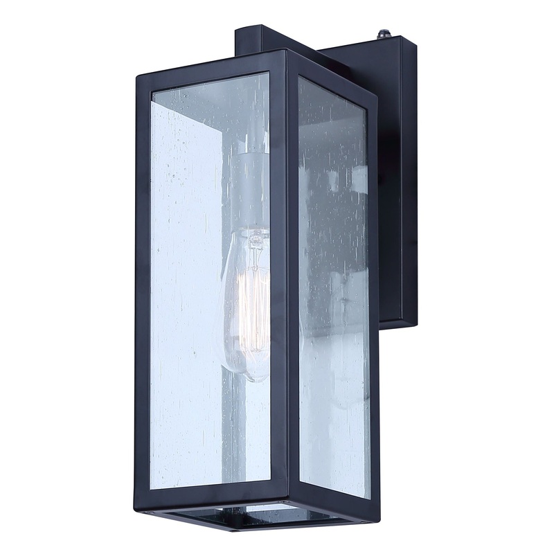 Alaina 1-Light Outdoor Lantern Black