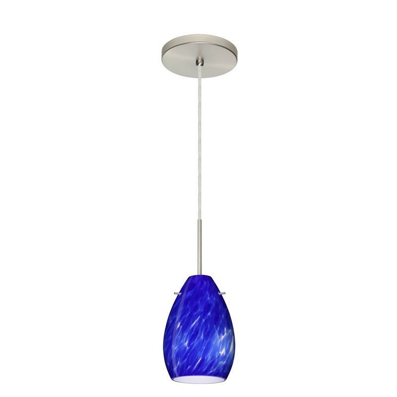 Besa 1BT-171386-SN Pera One Light Pendant Satin Nickel