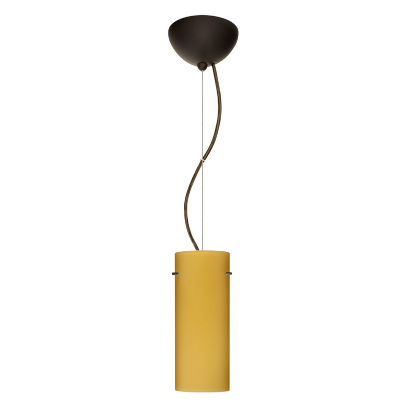 Besa 1KX-4123VM-LED-BR Stilo One Light Pendant Bronze