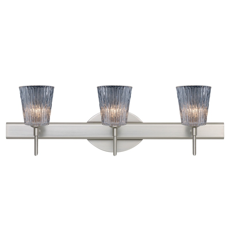 Besa 3SW-512500-SN Nico Three Light Wall Sconce Satin Nickel