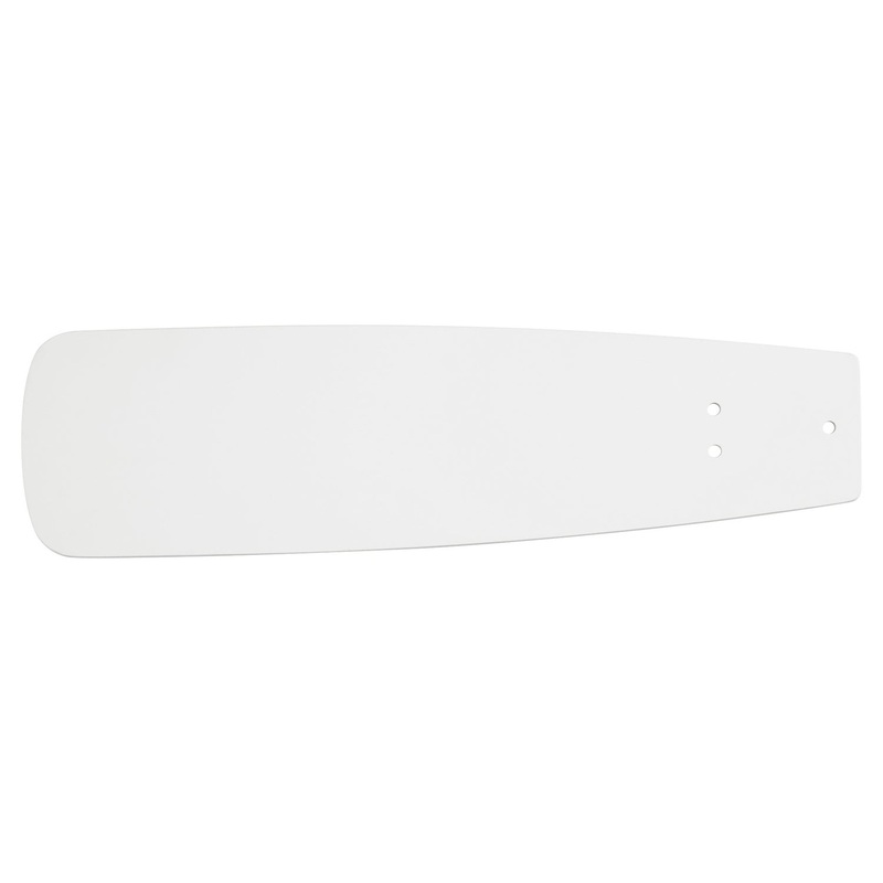 Fan Blades from the 52 in. Fan Blade Series Collection in Antique Brass Studio White Finish by Quorum