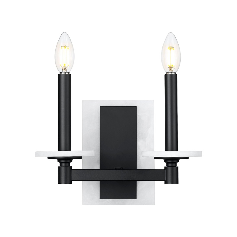 Kaden 2-Light Wall Sconce Matte Black