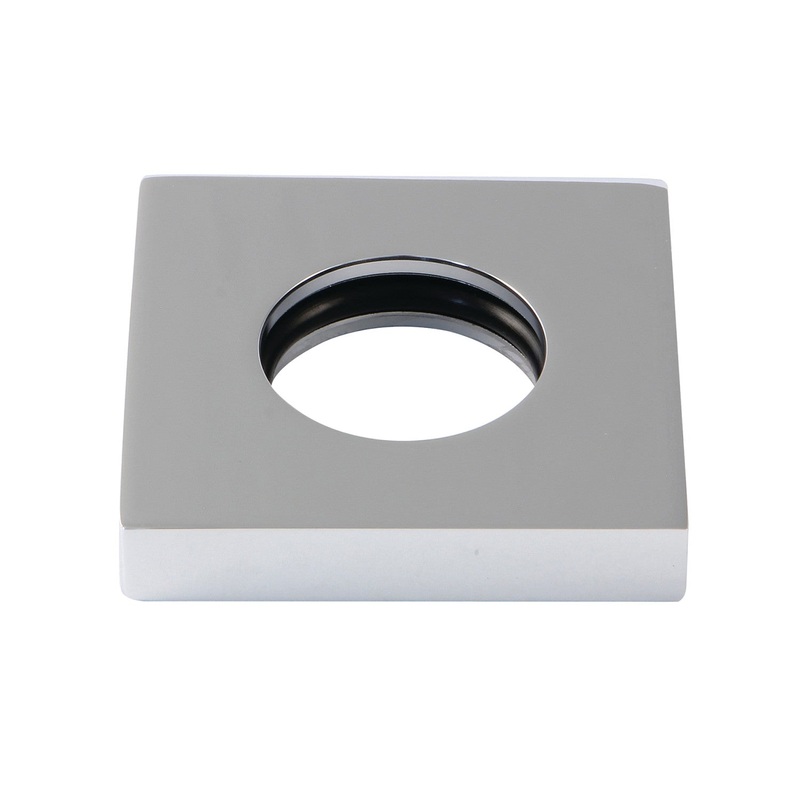 KSHF6121 Brass Square Handle Flange, Polished Chrome
