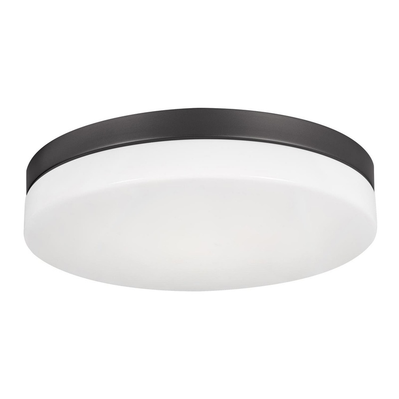 LED Flush Mount from the Oscar Collection in Black Finish by AFX Lighting