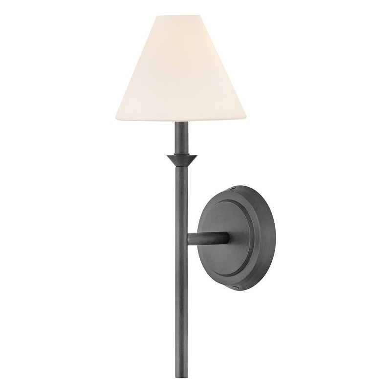 LED Wall Sconce from the Greta Collection in Blackened Brass Finish by Hinkley