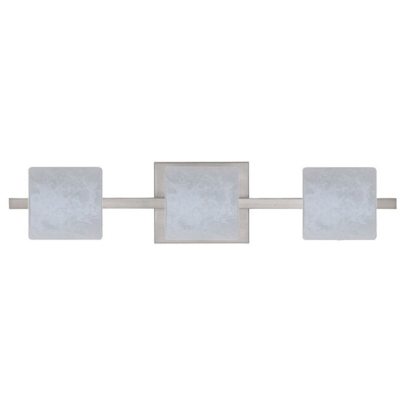Three Light Wall Sconce from the Paolo Collection in Satin Nickel Finish by Besa
