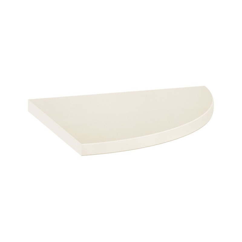 9″ x 9″ Corner Shelf Marmiline Ivory Polished Engineered Stone 36-027