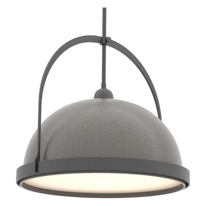 Atlas Large Pendant Black Dark Smoke