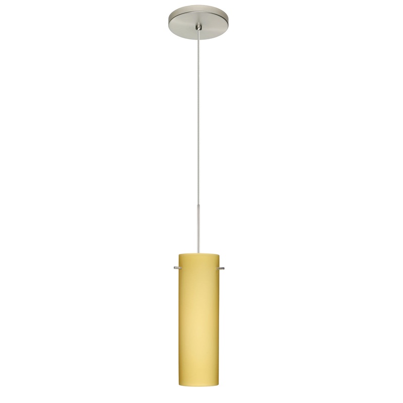 Besa 1XT-4930VM-LED-SN Copa One Light Pendant Satin Nickel (Discontinued)