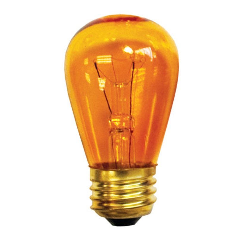 Bulbrite 701211 Indicator, Light Bulb Transparent Amber