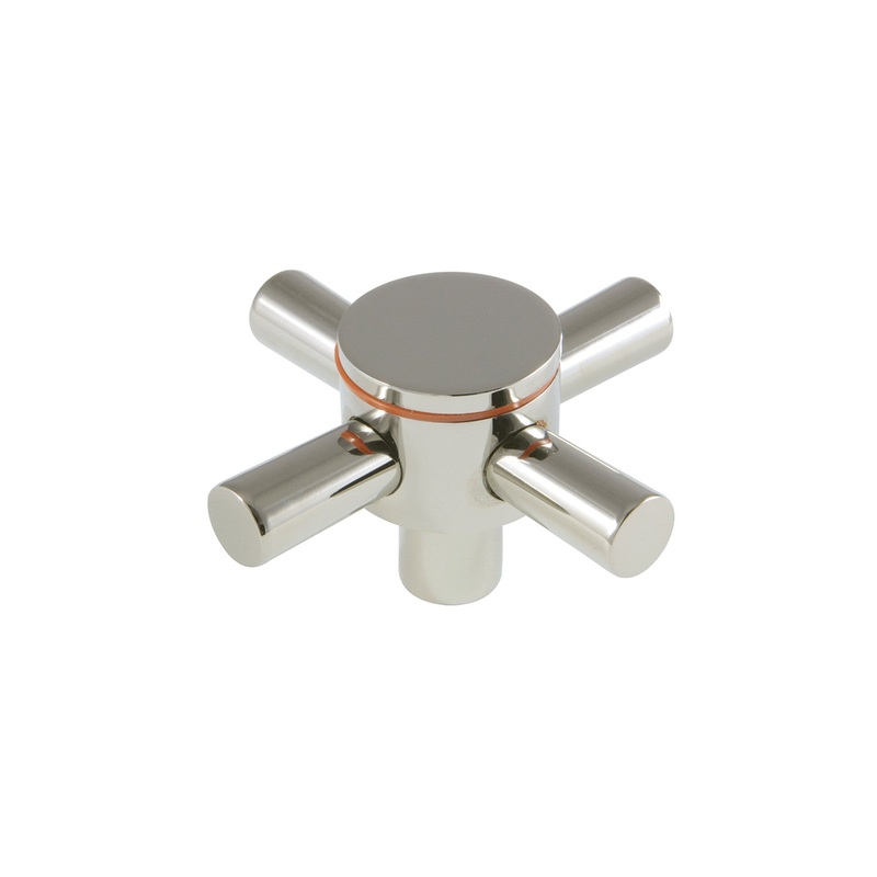 Concord KSH414PNH Hot Metal Cross Handle, Polished Nickel