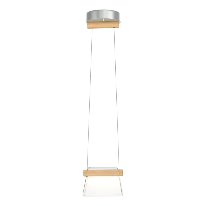 Cowbell LED Mini Pendant Vintage Platinum Clear Glass (ZM)