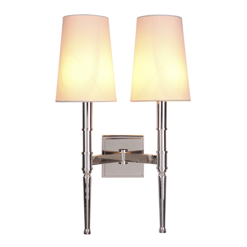 Craftmade 44662-PLN Ella Two Light Wall Sconce Polished Nickel (Discontinued)