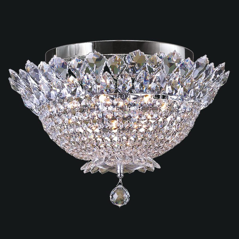Empire 3-Light Flush Mount Chrome