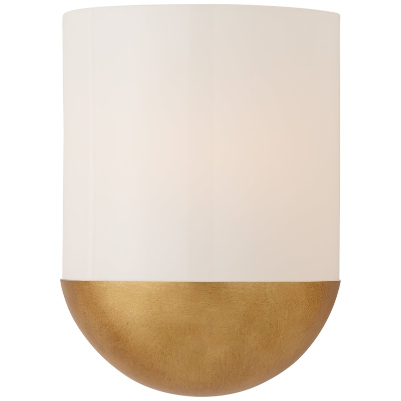 LED Wall Sconce from the Crescent Collection in Gild Finish by Visual Comfort Signature