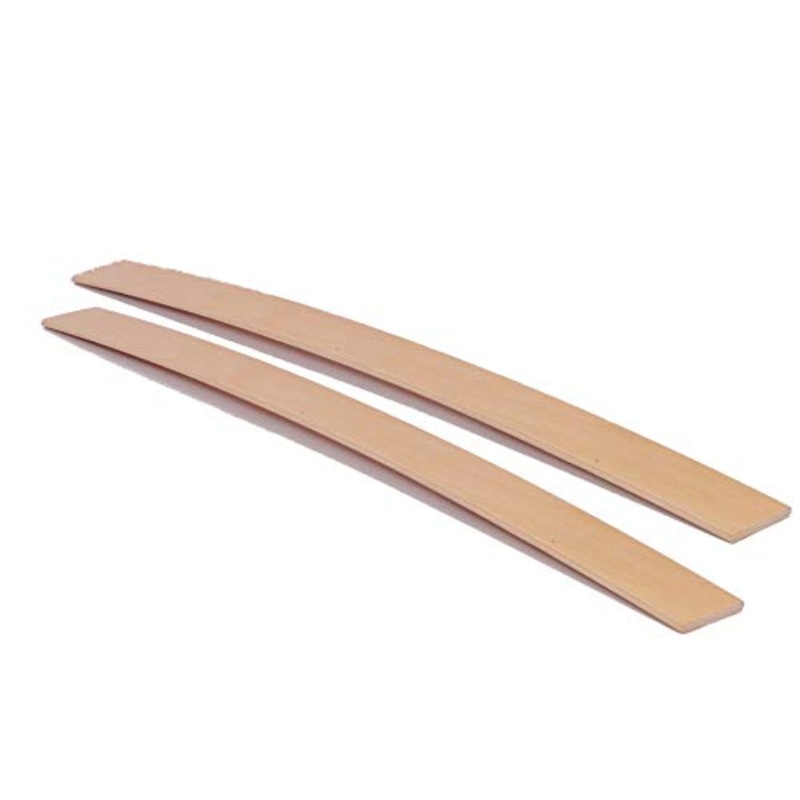 PZ 2 Coppia Listelli RINFORZATI Curvati in Legno di Faggio – Ricambio per Doga  5,2 X 84 X 0,8/1 Cm