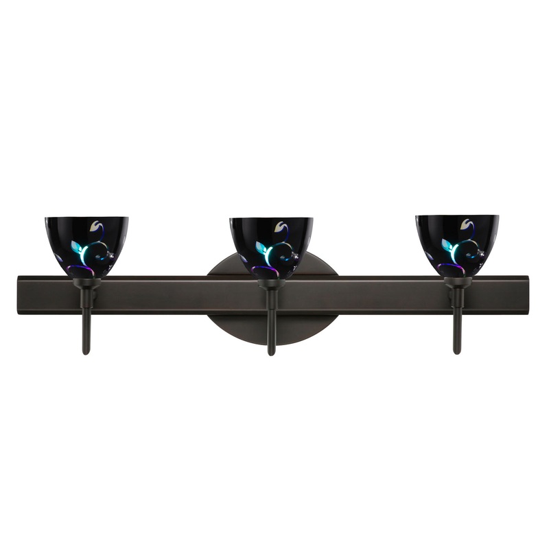 Three Light Wall Sconce from the Divi Collection in Bronze Finish by Besa