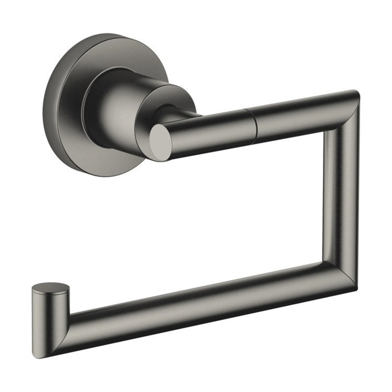Toilet Paper Holder TARA Less Cover Brushed Dark Platinum 2-7/8 Inch Wall Mount