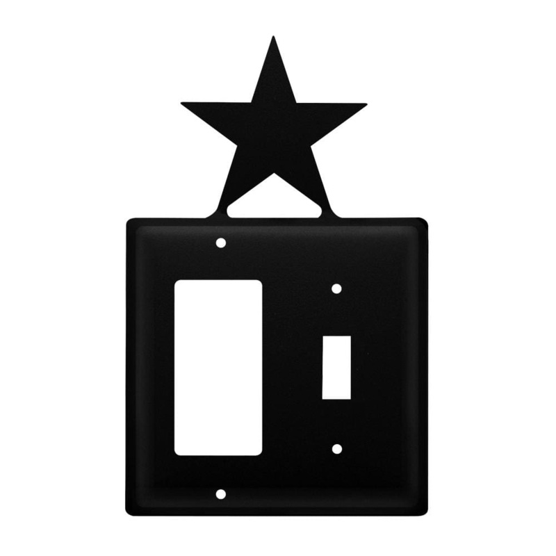 Village Wrought Iron EGS-45 Double Star Single GFI and Switch Cover CUSTOM Product
