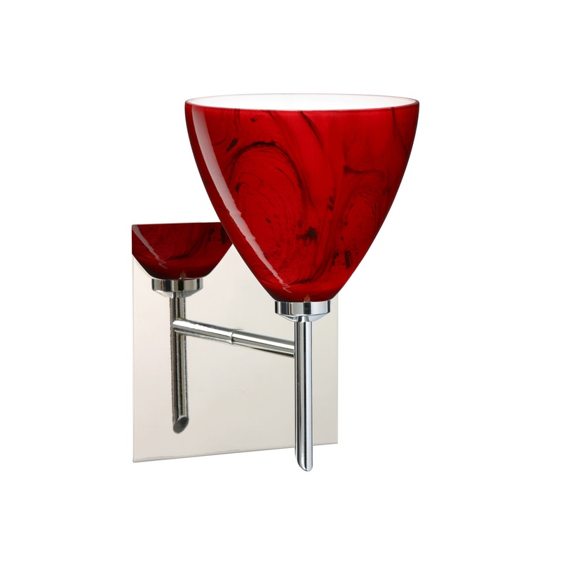 Besa 1SW-1779MA-CR-SQ Mia One Light Wall Sconce Chrome