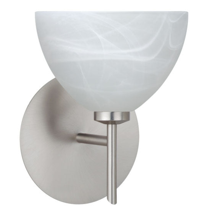 Besa 1SW-467952-SN Brella One Light Wall Sconce Satin Nickel (Discontinued)