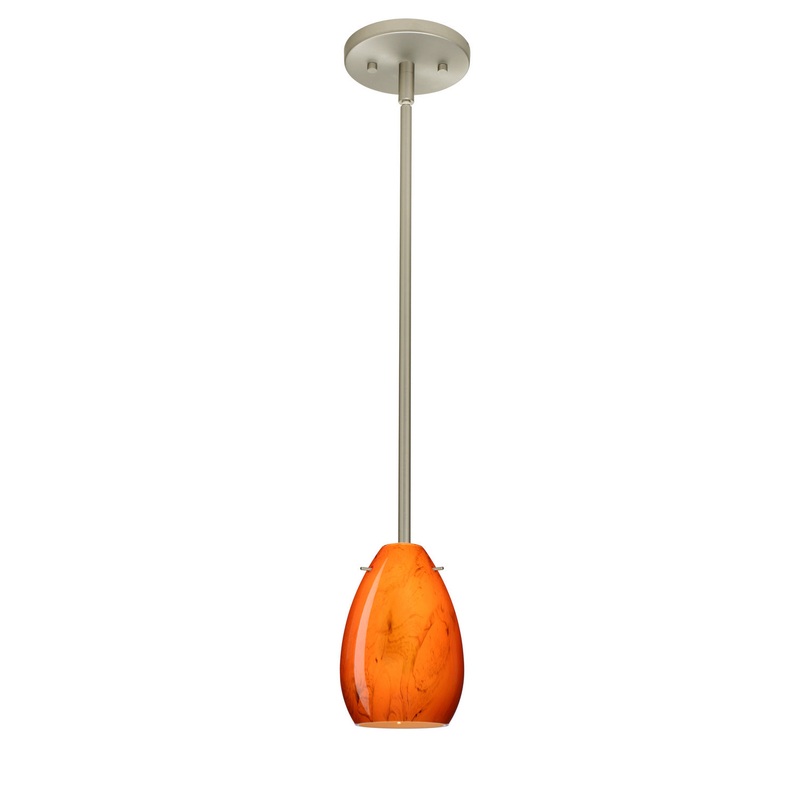 Besa 1TT-1713HB-SN Pera One Light Pendant Satin Nickel (Discontinued)