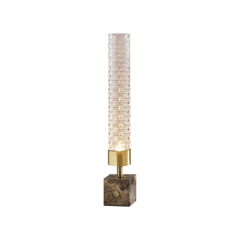 Harriet LED Table Lantern Antique Brass