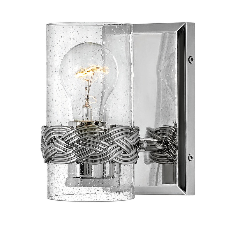 LED Bath from the Nevis Collection in Polished Nickel Finish by Hinkley