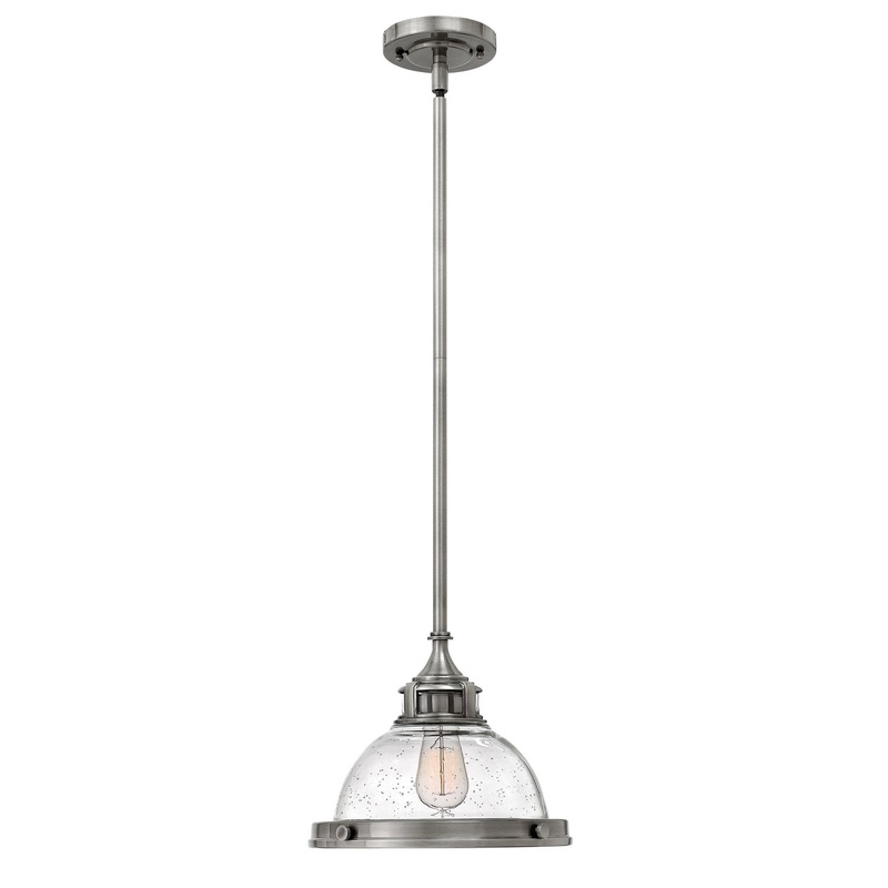 LED Pendant from the Amelia Collection in Polished Antique Nickel Finish by Hinkley