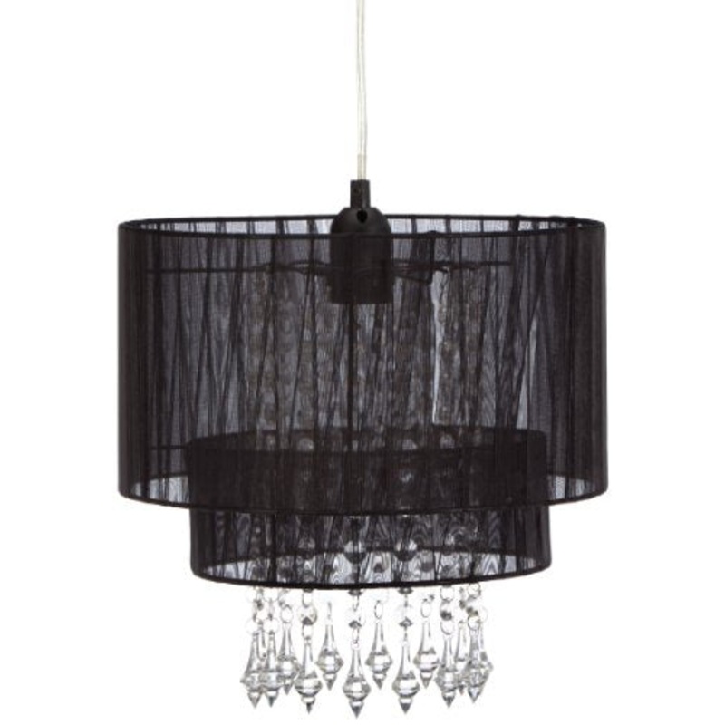 Ranex Lampadario Smartwares 6000.151 Amy  Tessuto  Nero