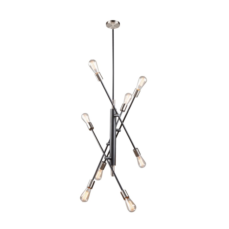 Truro Pendant – Black & Brushed Nickel / 33.00
