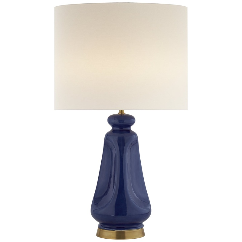 Two Light Table Lamp from the Kapila Collection in Blue Celadon Finish by Visual Comfort Signature