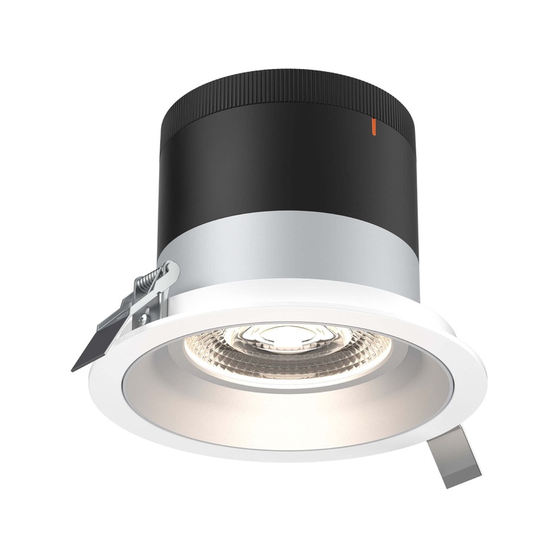 6″ Modular Downlight Alzak with White Trim 60 Degrees Regressed