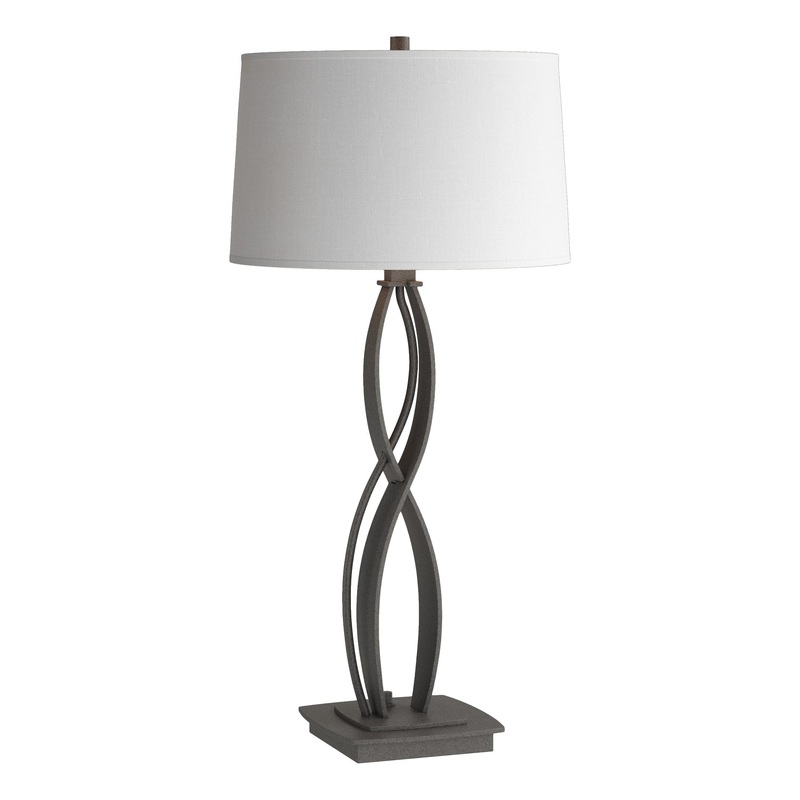 Almost Infinity Table Lamp Natural Iron Natural Anna Shade (SF)