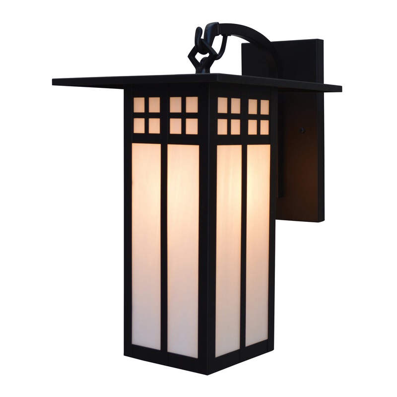Arroyo GB-9LWO-BK Glasgow One Light Wall Mount Satin Black