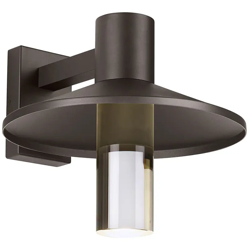 Ash 16 Outdoor Wall Bronze with Cylinder Lens 3000K / 18W (High Output) Button Photocontrol + Surge Protection